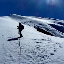 On the glacier of Nevado del Tolima